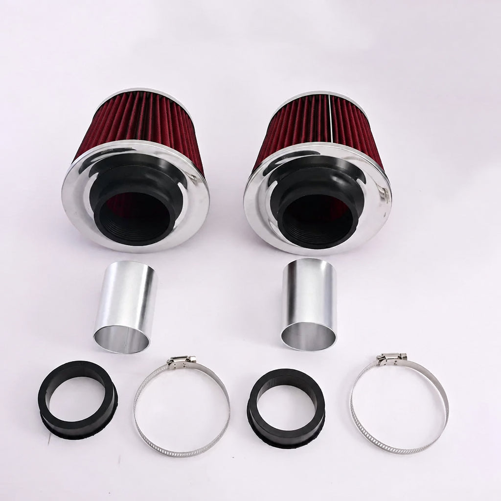 Dual Cone Air Intake Adapter and Filters for BMW 135i, 335i, 535i, Z4 N54 3.0L Twin Turbo
