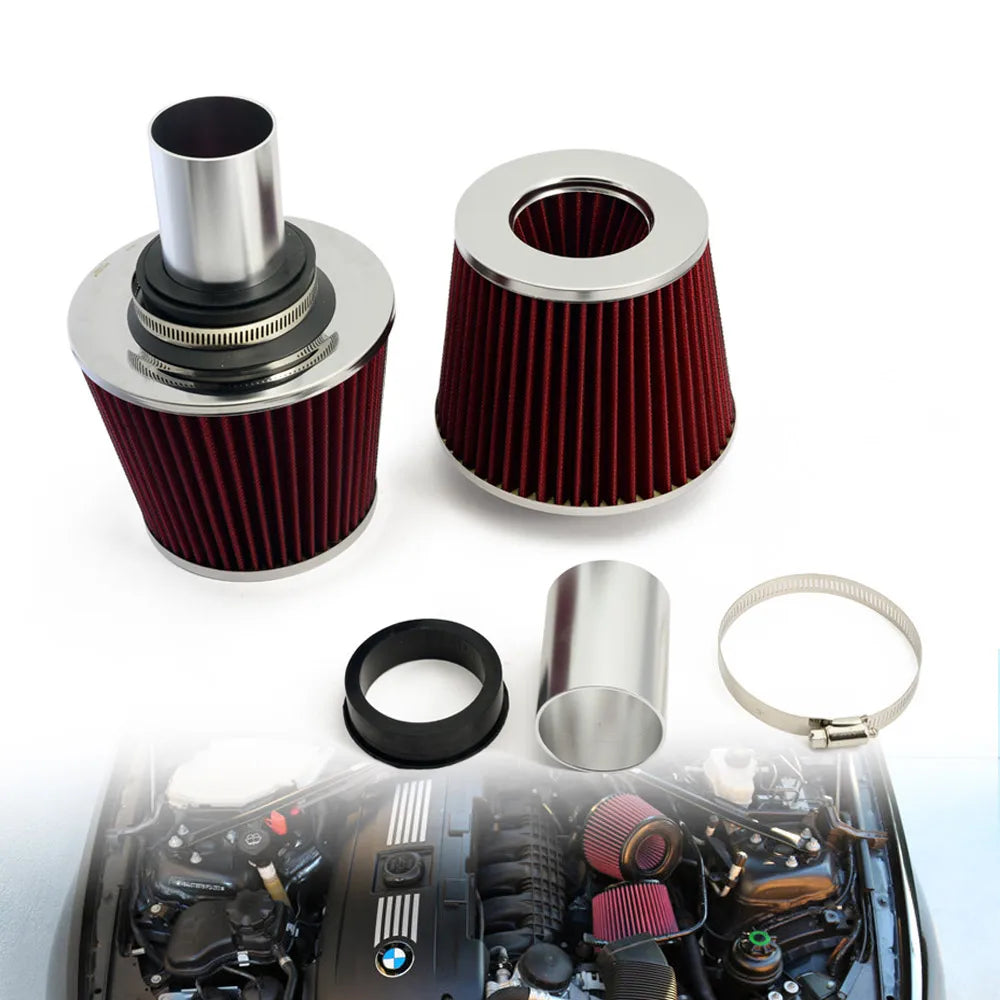 Dual Cone Air Intake Adapter and Filters for BMW 135i, 335i, 535i, Z4 N54 3.0L Twin Turbo