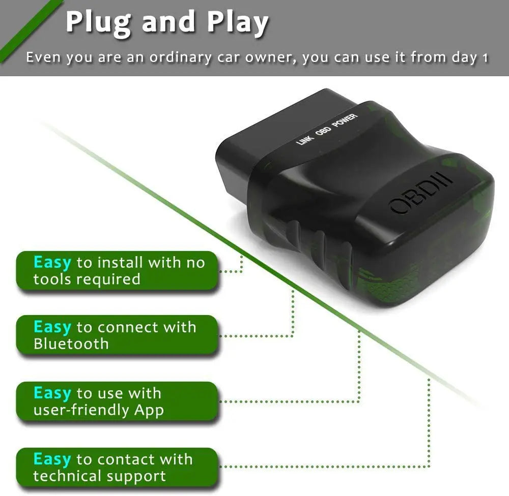 ELM327 Bluetooth OBD2 Diagnostic Scanner