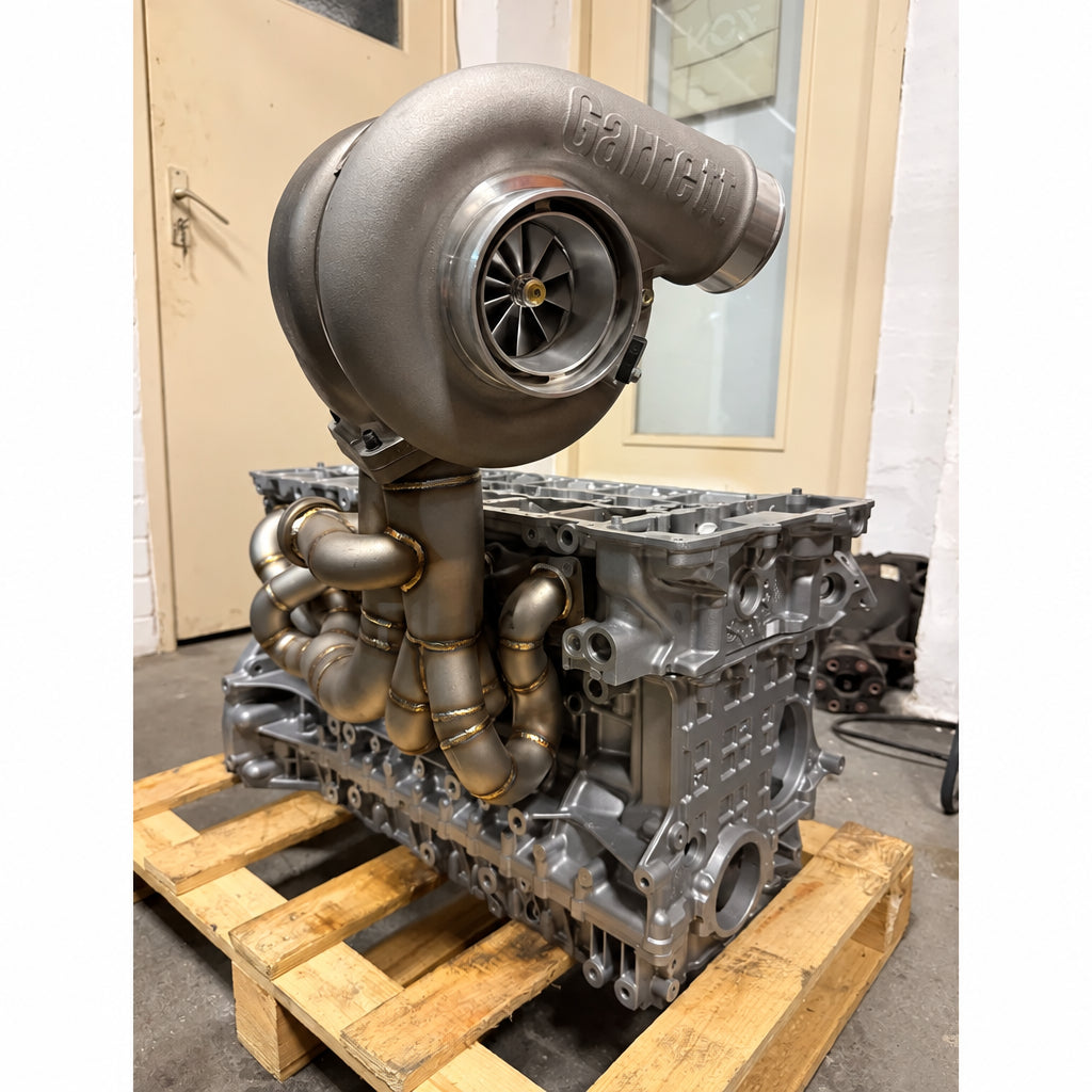Top Mount N54 335i 135i 535i Single Turbo N54 Manifold T4 Divided With 44mm Wastegate Port